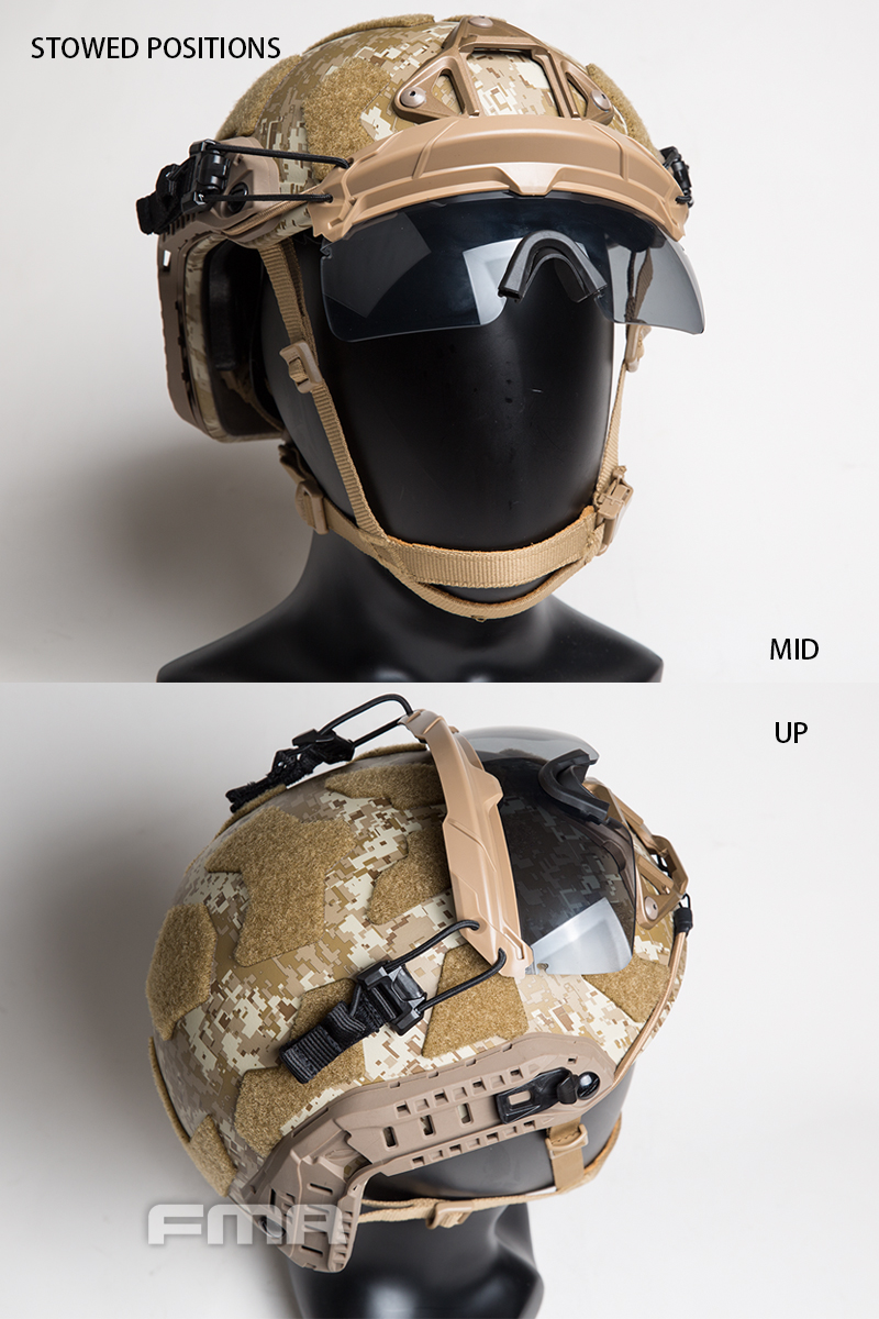 FMA Tactical Helmet Safety Goggles GRAY BK/DE/FG TB1333-BK-G Free Shipping  - goggles - Tbairsoft